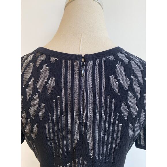 REISS FELIX TEXTURED BODYCON DRESS in BLACK US SIZE 8 - Picture 10 of 14